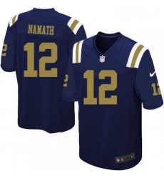 Youth Nike New York Jets 12 Joe Namath Limited Navy Blue Alternate NFL Jersey Youth Nike New York Jets 12 Joe Namath Limited Navy Blue Alternate NFL Jersey