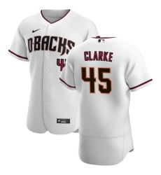 Men Arizona Diamondbacks 45 Taylor Clarke Men Nike White Crimson Flex Base Home Team MLB Jersey Men Arizona Diamondbacks 45 Taylor Clarke Men Nike White Crimson Flex Base Home Team MLB Jersey