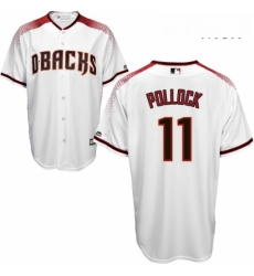 Mens Majestic Arizona Diamondbacks 11 A J Pollock Authentic White Home Cool Base MLB Jersey Mens Majestic Arizona Diamondbacks 11 A J Pollock Authentic White Home Cool Base MLB Jersey