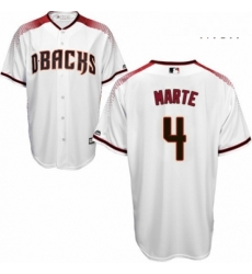 Mens Majestic Arizona Diamondbacks 4 Ketel Marte Replica White Home Cool Base MLB Jersey Mens Majestic Arizona Diamondbacks 4 Ketel Marte Replica White Home Cool Base MLB Jersey