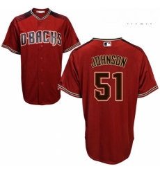 Mens Majestic Arizona Diamondbacks 51 Randy Johnson Replica Red Alternate Cool Base MLB Jersey Mens Majestic Arizona Diamondbacks 51 Randy Johnson Replica Red Alternate Cool Base MLB Jersey