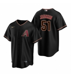 Mens Nike Arizona Diamondbacks 51 Randy Johnson Black Alternate Stitched Baseball Jerse Mens Nike Arizona Diamondbacks 51 Randy Johnson Black Alternate Stitched Baseball Jerse