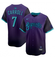 Youth Arizona Diamondbacks 7 Corbin Carroll Purple 2025 City Connect Limited Stitched Baseball Jersey