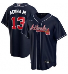 Braves 13 Ronald Acuna Jr Navy 2020 Nike Cool Base Jersey Braves 13 Ronald Acuna Jr Navy 2020 Nike Cool Base Jersey