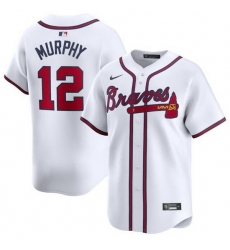 Men Atlanta Braves 12 Sean Murphy White 2024 Home Limited Stitched Baseball Jersey Men Atlanta Braves 12 Sean Murphy White 2024 Home Limited Stitched Baseball Jersey