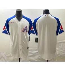 Men's Atlanta Braves Blank White 2023 City Connect Cool Base Stitched Jersey Men's Atlanta Braves Blank White 2023 City Connect Cool Base Stitched Jersey