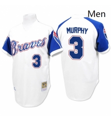 Mens Majestic Atlanta Braves 3 Dale Murphy Authentic White 1974 Throwback MLB Jersey Mens Majestic Atlanta Braves 3 Dale Murphy Authentic White 1974 Throwback MLB Jersey