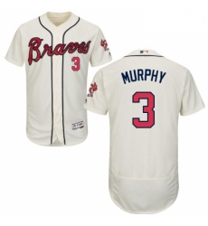 Mens Majestic Atlanta Braves 3 Dale Murphy Cream Alternate Flex Base Authentic Collection MLB Jersey Mens Majestic Atlanta Braves 3 Dale Murphy Cream Alternate Flex Base Authentic Collection MLB Jersey