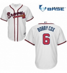 Mens Majestic Atlanta Braves 6 Bobby Cox Replica White Home Cool Base MLB Jersey Mens Majestic Atlanta Braves 6 Bobby Cox Replica White Home Cool Base MLB Jersey