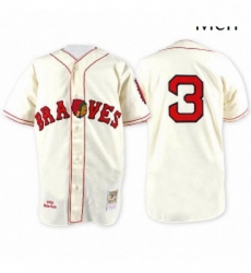 Mens Mitchell and Ness Atlanta Braves 3 Babe Ruth Replica Cream Throwback MLB Jersey Mens Mitchell and Ness Atlanta Braves 3 Babe Ruth Replica Cream Throwback MLB Jersey