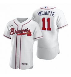 Mens Nike Atlanta Braves 11 Ender Inciarter White Alternate Stitched Baseball Jersey Mens Nike Atlanta Braves 11 Ender Inciarter White Alternate Stitched Baseball Jersey
