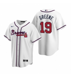 Mens Nike Atlanta Braves 19 Shane Greene White Home Stitched Baseball Jersey Mens Nike Atlanta Braves 19 Shane Greene White Home Stitched Baseball Jersey