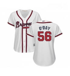 Womens Atlanta Braves 56 Darren O Day Replica White Home Cool Base Baseball Jersey Womens Atlanta Braves 56 Darren O Day Replica White Home Cool Base Baseball Jersey