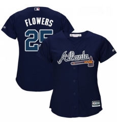 Womens Majestic Atlanta Braves 25 Tyler Flowers Authentic Blue Alternate Road Cool Base MLB Jersey Womens Majestic Atlanta Braves 25 Tyler Flowers Authentic Blue Alternate Road Cool Base MLB Jersey