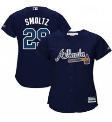 Womens Majestic Atlanta Braves 29 John Smoltz Replica Blue Alternate Road Cool Base MLB Jersey Womens Majestic Atlanta Braves 29 John Smoltz Replica Blue Alternate Road Cool Base MLB Jersey