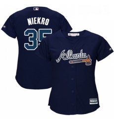 Womens Majestic Atlanta Braves 35 Phil Niekro Replica Blue Alternate Road Cool Base MLB Jersey Womens Majestic Atlanta Braves 35 Phil Niekro Replica Blue Alternate Road Cool Base MLB Jersey