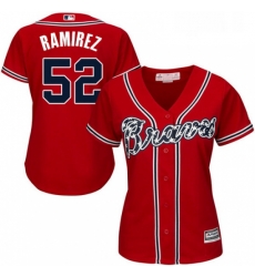 Womens Majestic Atlanta Braves 52 Jose Ramirez Replica Red Alternate Cool Base MLB Jersey Womens Majestic Atlanta Braves 52 Jose Ramirez Replica Red Alternate Cool Base MLB Jersey