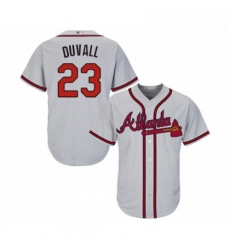 Youth Atlanta Braves 23 Adam Duvall Replica Grey Road Cool Base Baseball Jersey Youth Atlanta Braves 23 Adam Duvall Replica Grey Road Cool Base Baseball Jersey