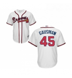 Youth Atlanta Braves 45 Kevin Gausman Replica White Home Cool Base Baseball Jersey Youth Atlanta Braves 45 Kevin Gausman Replica White Home Cool Base Baseball Jersey
