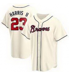 Youth Atlanta Braves Michael Harris II Replica Cream Alternate Jersey Youth Atlanta Braves Michael Harris II Replica Cream Alternate Jersey