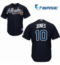 Youth Majestic Atlanta Braves 10 Chipper Jones Authentic Blue Alternate Road Cool Base MLB Jersey Youth Majestic Atlanta Braves 10 Chipper Jones Authentic Blue Alternate Road Cool Base MLB Jersey