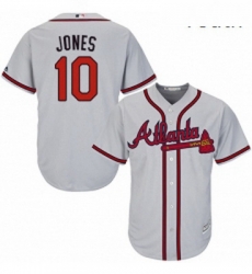 Youth Majestic Atlanta Braves 10 Chipper Jones Authentic Grey Road Cool Base MLB Jersey Youth Majestic Atlanta Braves 10 Chipper Jones Authentic Grey Road Cool Base MLB Jersey