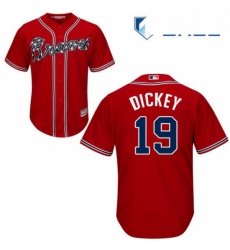 Youth Majestic Atlanta Braves 19 RA Dickey Authentic Red Alternate Cool Base MLB Jersey Youth Majestic Atlanta Braves 19 RA Dickey Authentic Red Alternate Cool Base MLB Jersey
