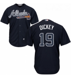 Youth Majestic Atlanta Braves 19 RA Dickey Replica Blue Alternate Road Cool Base MLB Jersey Youth Majestic Atlanta Braves 19 RA Dickey Replica Blue Alternate Road Cool Base MLB Jersey