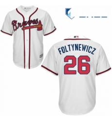Youth Majestic Atlanta Braves 26 Mike Foltynewicz Authentic White Home Cool Base MLB Jersey Youth Majestic Atlanta Braves 26 Mike Foltynewicz Authentic White Home Cool Base MLB Jersey