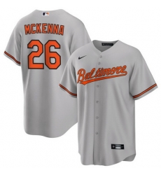 Men Baltimore Orioles 26 Ryan McKenna Grey Cool Base Stitched Jersey Men Baltimore Orioles 26 Ryan McKenna Grey Cool Base Stitched Jersey