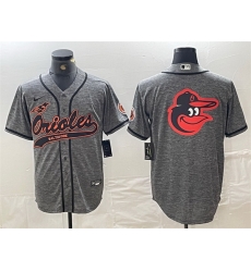 Men Baltimore Orioles Gray Team Big Logo Cool Base Stitched Jersey Men Baltimore Orioles Gray Team Big Logo Cool Base Stitched Jersey