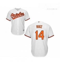 Mens Baltimore Orioles 14 Rio Ruiz Replica White Home Cool Base Baseball Jersey Mens Baltimore Orioles 14 Rio Ruiz Replica White Home Cool Base Baseball Jersey