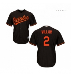 Mens Baltimore Orioles 2 Jonathan Villar Replica Black Alternate Cool Base Baseball Jersey Mens Baltimore Orioles 2 Jonathan Villar Replica Black Alternate Cool Base Baseball Jersey