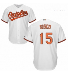 Mens Majestic Baltimore Orioles 15 Chance Sisco Replica White Home Cool Base MLB Jersey Mens Majestic Baltimore Orioles 15 Chance Sisco Replica White Home Cool Base MLB Jersey