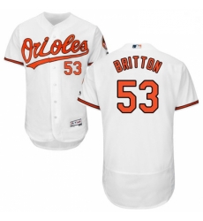Mens Majestic Baltimore Orioles 53 Zach Britton White Home Flex Base Authentic Collection MLB Jersey Mens Majestic Baltimore Orioles 53 Zach Britton White Home Flex Base Authentic Collection MLB Jersey