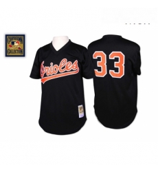 Mens Mitchell and Ness Baltimore Orioles 33 Eddie Murray Replica Black Throwback MLB Jersey Mens Mitchell and Ness Baltimore Orioles 33 Eddie Murray Replica Black Throwback MLB Jersey