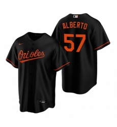 Mens Nike Baltimore Orioles 57 Hanser Alberto Black Alternate Stitched Baseball Jersey Mens Nike Baltimore Orioles 57 Hanser Alberto Black Alternate Stitched Baseball Jersey