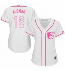 Womens Majestic Baltimore Orioles 12 Roberto Alomar Authentic White Fashion Cool Base MLB Jersey Womens Majestic Baltimore Orioles 12 Roberto Alomar Authentic White Fashion Cool Base MLB Jersey