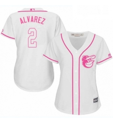 Womens Majestic Baltimore Orioles 2 Pedro Alvarez Authentic White Fashion Cool Base MLB Jersey Womens Majestic Baltimore Orioles 2 Pedro Alvarez Authentic White Fashion Cool Base MLB Jersey