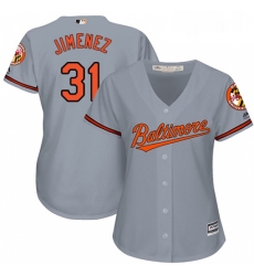 Womens Majestic Baltimore Orioles 31 Ubaldo Jimenez Authentic Grey Road Cool Base MLB Jersey Womens Majestic Baltimore Orioles 31 Ubaldo Jimenez Authentic Grey Road Cool Base MLB Jersey