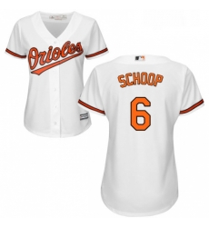 Womens Majestic Baltimore Orioles 6 Jonathan Schoop Replica White Home Cool Base MLB Jersey Womens Majestic Baltimore Orioles 6 Jonathan Schoop Replica White Home Cool Base MLB Jersey