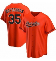 Youth Baltimore Oriole #35 Adley Rutschman Orange Cool Base Stitched Baseball jersey Youth Baltimore Oriole #35 Adley Rutschman Orange Cool Base Stitched Baseball jersey
