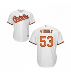 Youth Baltimore Orioles 53 Dan Straily Replica White Home Cool Base Baseball Jersey Youth Baltimore Orioles 53 Dan Straily Replica White Home Cool Base Baseball Jersey