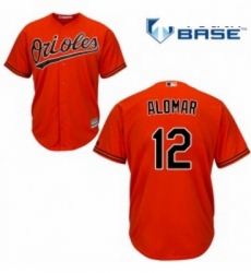 Youth Majestic Baltimore Orioles 12 Roberto Alomar Authentic Orange Alternate Cool Base MLB Jersey Youth Majestic Baltimore Orioles 12 Roberto Alomar Authentic Orange Alternate Cool Base MLB Jersey
