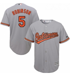 Youth Majestic Baltimore Orioles 5 Brooks Robinson Replica Grey Road Cool Base MLB Jersey Youth Majestic Baltimore Orioles 5 Brooks Robinson Replica Grey Road Cool Base MLB Jersey
