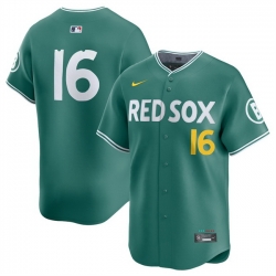 Men Boston Red Sox 16 Jarren Duran Green 2025 City Connect Limited Stitched Baseball Jersey