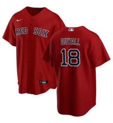 Men Boston Red Sox 18 Adam Duvall Red Cool Base Stitched Baseball Jersey Men Boston Red Sox 18 Adam Duvall Red Cool Base Stitched Baseball Jersey