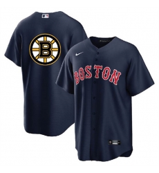 Men Boston Red Sox 26 Bruins Navy Cool Base Stitched Baseball Jersey Men Boston Red Sox 26 Bruins Navy Cool Base Stitched Baseball Jersey