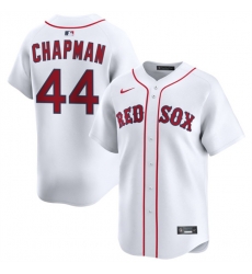 Men Boston Red Sox 44 Aroldis Chapman White 2025 Home Limited Stitched Baseball Jersey Men Boston Red Sox 44 Aroldis Chapman White 2025 Home Limited Stitched Baseball Jersey