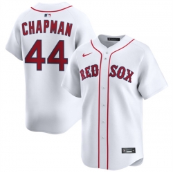 Men Boston Red Sox 44 Aroldis Chapman White 2025 Home Limited Stitched Baseball Jersey
